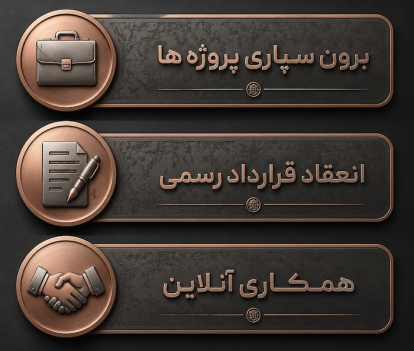 استودیو مریم پیروی به صورت همکاری آنلاین تخصصی، انعقاد قرارداد رسمی سازمان مالیاتی؛ که موجب برون سپاری امن برای شرکت ها را فراهم آورد.