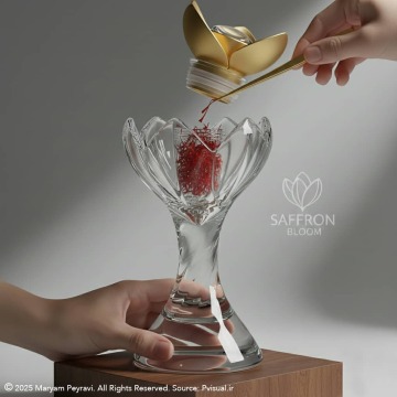 طراحی شیشه زعفران